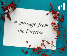 A message from the Director