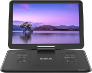 Image of a DVD player with monitor