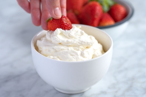 Picture of Strawberries and whipped cream