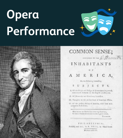 Opera performance thomas paine portrait