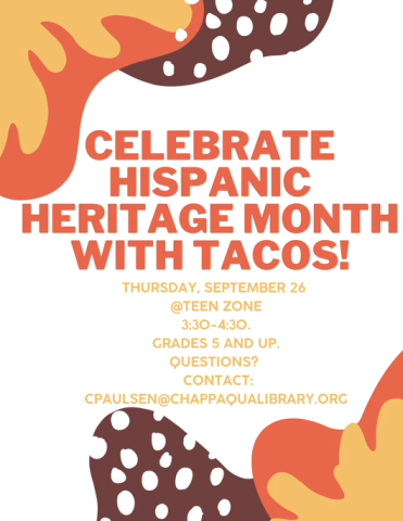 Tacos with Teens September 26