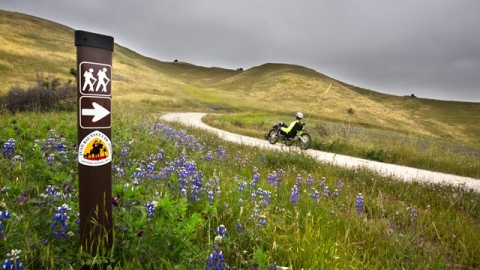 anza trail with a trail marker