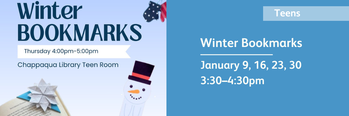 YA Winter bookmarks slide